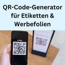 QR-Code-Generator für Etiketten & Werbefolien